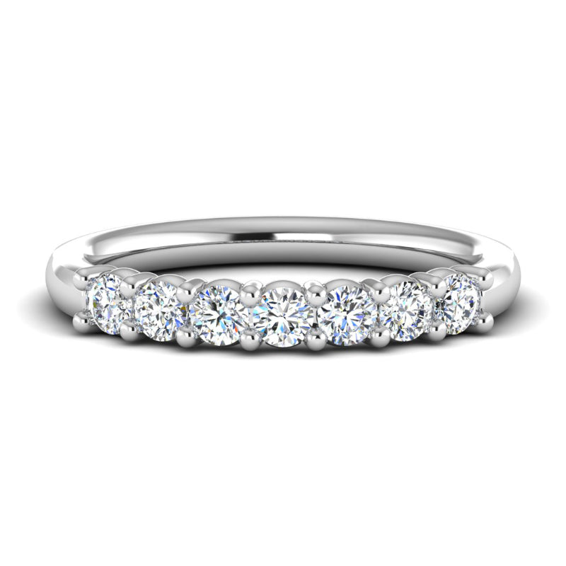 White Gold Classic Shared Prong Band (1/2ctw)