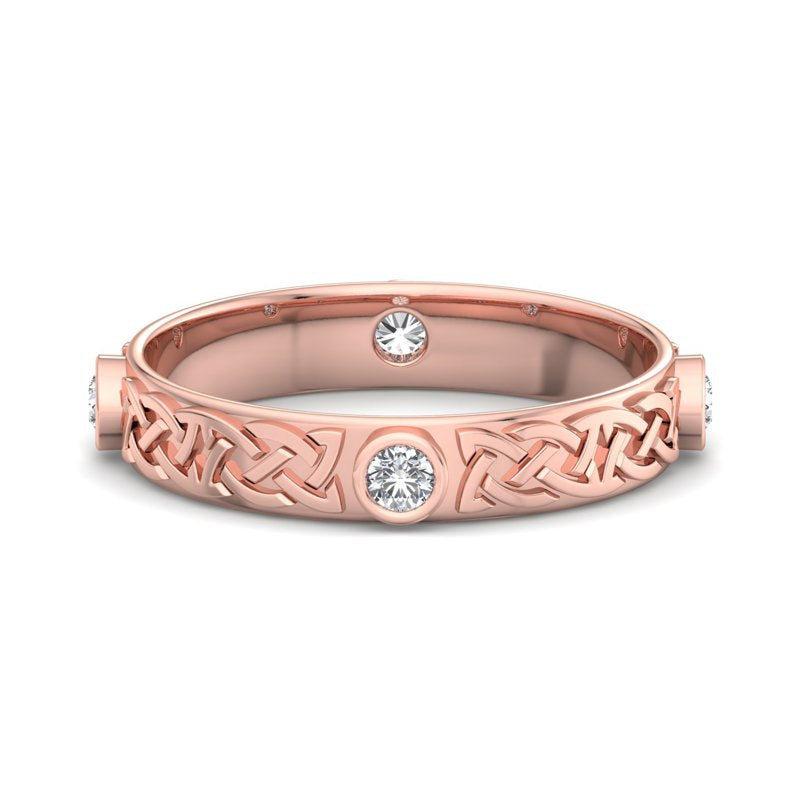 Rose Gold Solara Knot (1/4ctw)