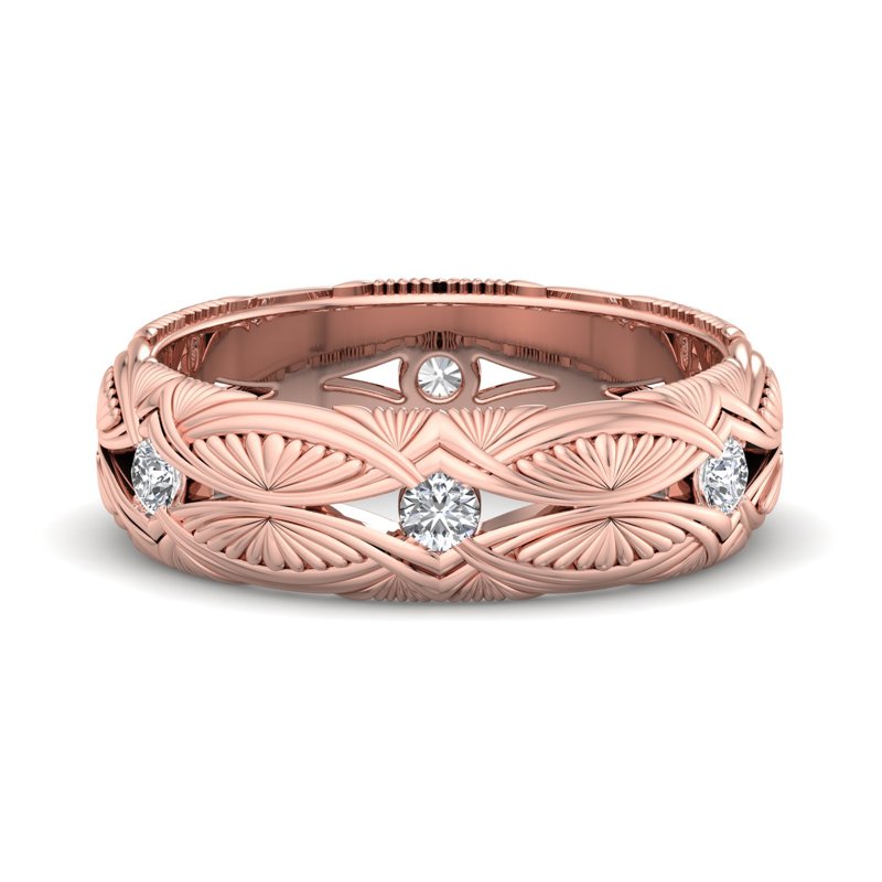 Rose Gold Golden Thistle Diamond