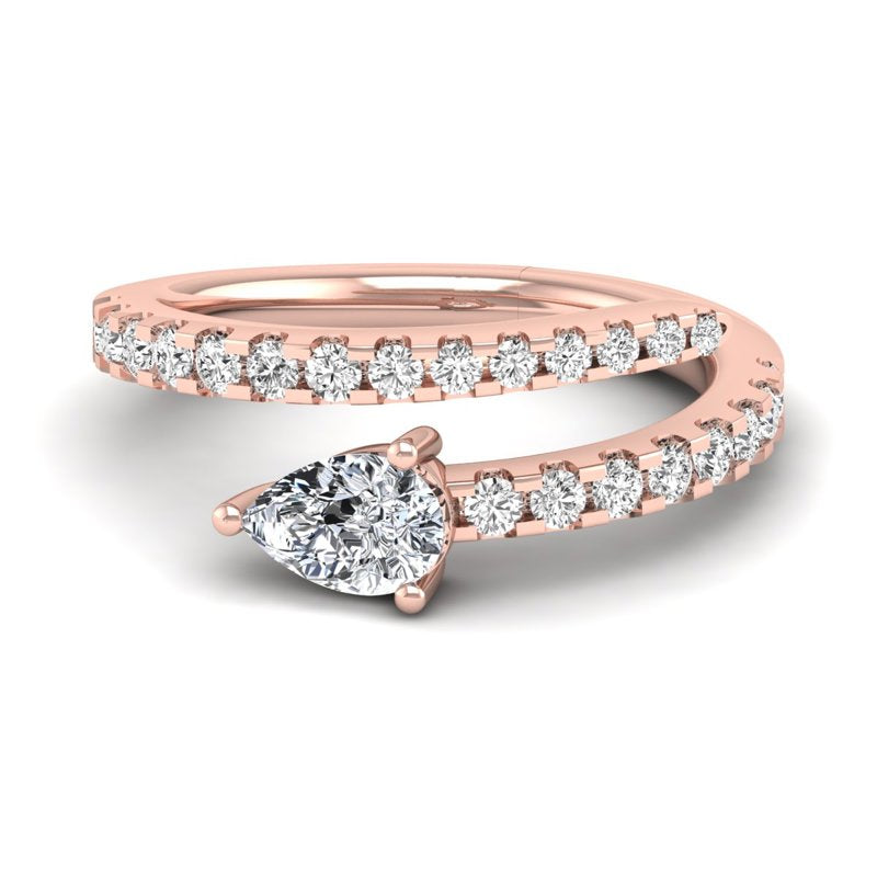 Rose Gold Alaia Twist Pear (1ctw)
